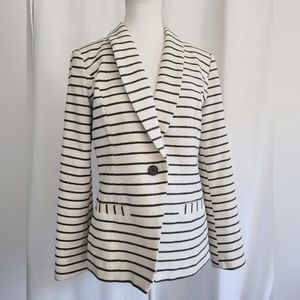 Kew 159 》Nautical Stripes Soft Structured Blazer